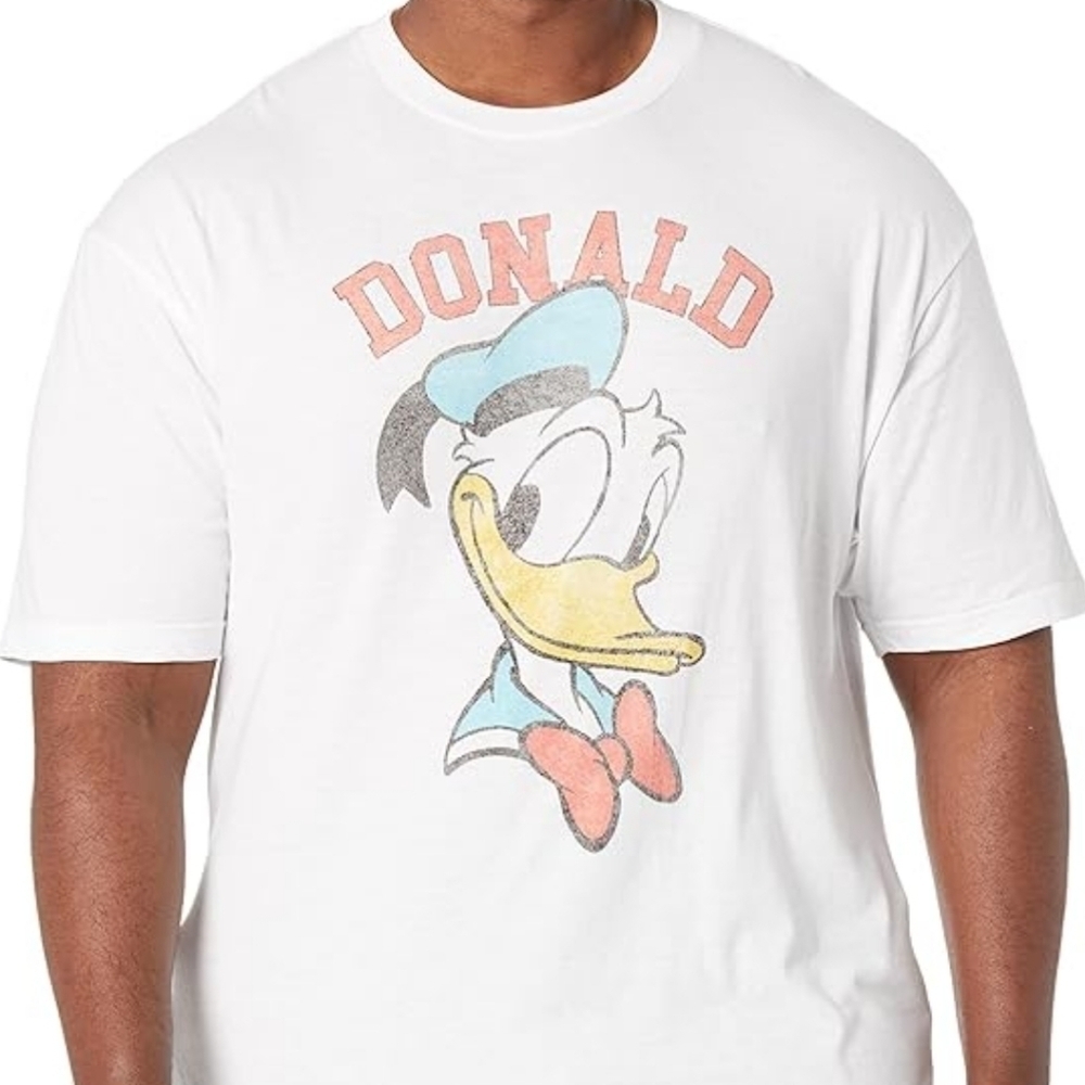 Disney Big & Tall Classic Mickey Donald Men's Tops Short Sleeve Tee Shirt